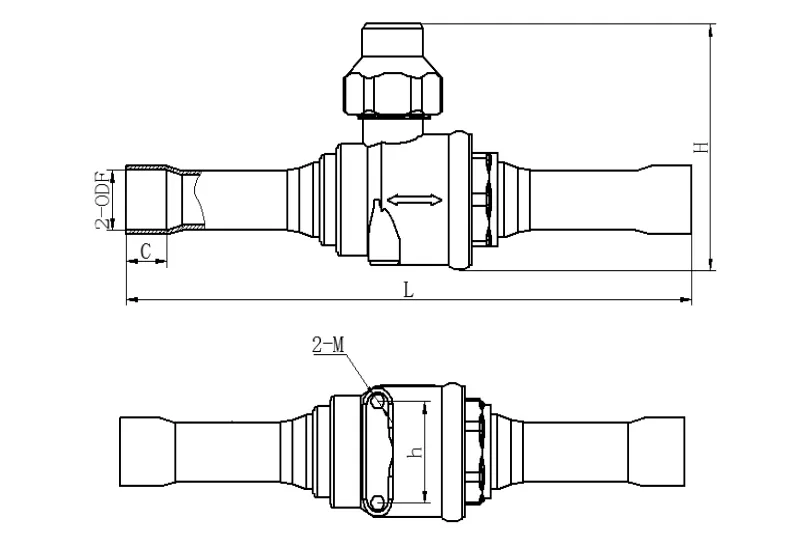 Dimension of Ball Valve LFBV