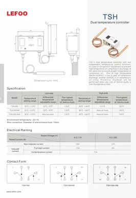 Dual Temperature Controller TSH