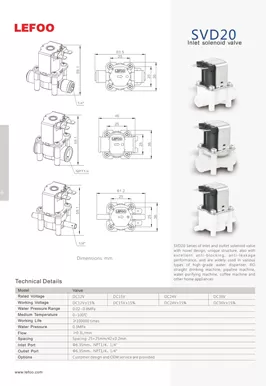 Inlet Solenoid Valve SVD20