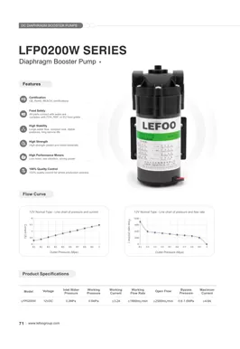 LEFOO 12V 200GPD LFP0200W