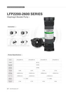 LEFOO 36V 2200-2600GPD Series