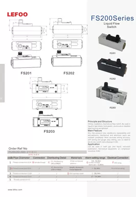 Piston Flow Switch FS200 Series